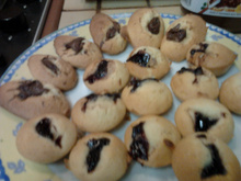 Madeleine cœur de Nutella ou confiture