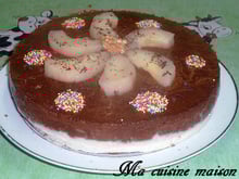 Bavarois poire chocolat
