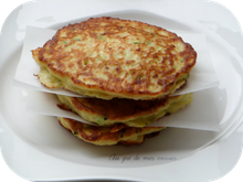 Galettes de courgette & riz