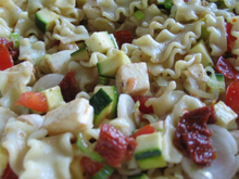 Salade de mafaldines aux saveurs méridionales