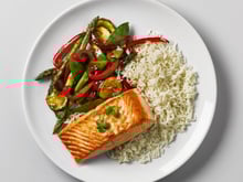 Saumon et légumes du Soleil