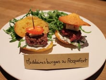 Madeleines burgers au Roquefort