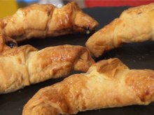 Croissants feuilletés au chèvre