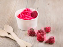 Yaourt glacé à la framboise