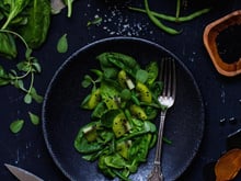 Salade complètement verte
