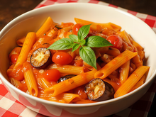 Pâtes aux aubergines faciles