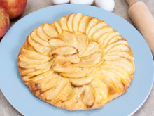 Tarte normande à pâte fine