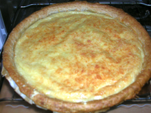 Quiche 'vide fromage'