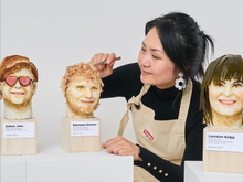 Cette artiste utilise un aliment étonnant pour réaliser des bustes de célébrités !