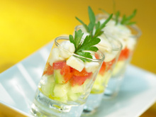 Verrines de crudités au Carré Frais