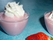 Yaourts à boire aux fraises