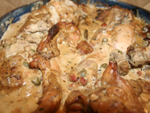 Lapin chassé au four à bois