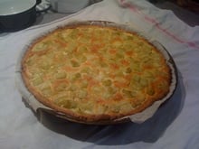 Tarte à la rhubarbe de saison