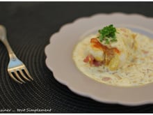 Paupiettes de volaille moutarde, jambon, comté