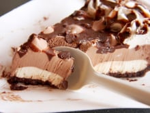 Tarte glacée chocolat et caramel