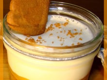 Panna cotta aux speculoos & à la purée de mangues
