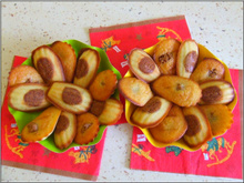 Madeleine amandes fourrées pâte de speculoos