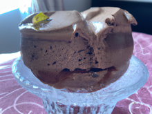 Parfait glacé au chocolat noir