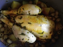 Poulet roti à la marocaine