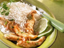 Poulet au citron et son riz long grain
