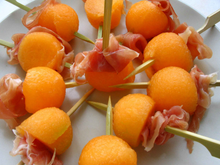 Melon au jambon de Bayonne