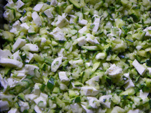 Courgettes rapées à la mozzarella