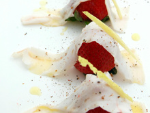 Fraises au lard et au cédrat
