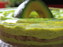 Transparence de tourteau à la crème d'avocat