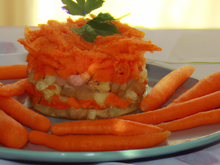 Tartare de pommes et ses carottes rappées