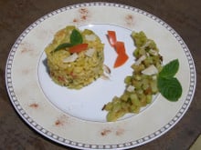 Risotto citronné aux courgettes