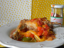 Lapin à la basquaise