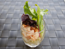 Verrine blé et saumon