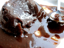 Coulant au chocolat au lait caramel & cœur confiture de lait