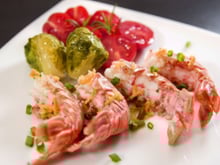 Queues de langouste grillées