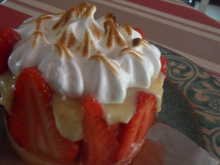 Tartelette aux fraises destructurée