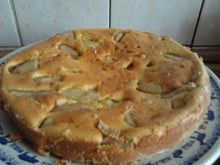 Gâteau renversé aux poires maison