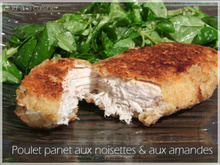 Poulet pané aux noisettes et aux amandes