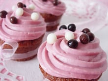 Mini cupcakes chocolat framboise