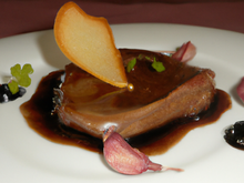 Selle de chevreuil au foie gras