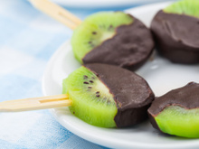 Sucettes de Kiwi de l'Adour au chocolat