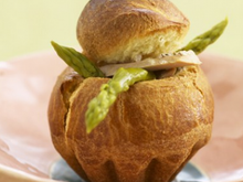 Brioche fourrée au foie gras