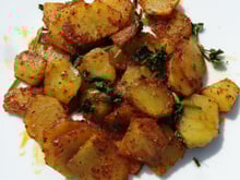 Chips de pommes de terre aux épices des indes