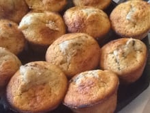 Muffins aux pommes et pépites de chocolat