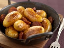 Cocotte de grenailles fondantes au chorizo doux