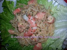 Salade de soja aux crevettes