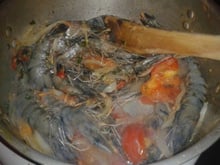 Dombrés aux crevettes façon prisca