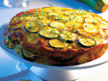 Cake courgettes et pommes de terre