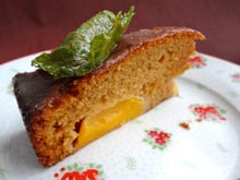 Gâteau mouillé abricots verveine