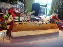 Bûche mousse aux trois chocolats