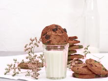 Cookies au café et aux noix de pecan avec pépites de chocolat